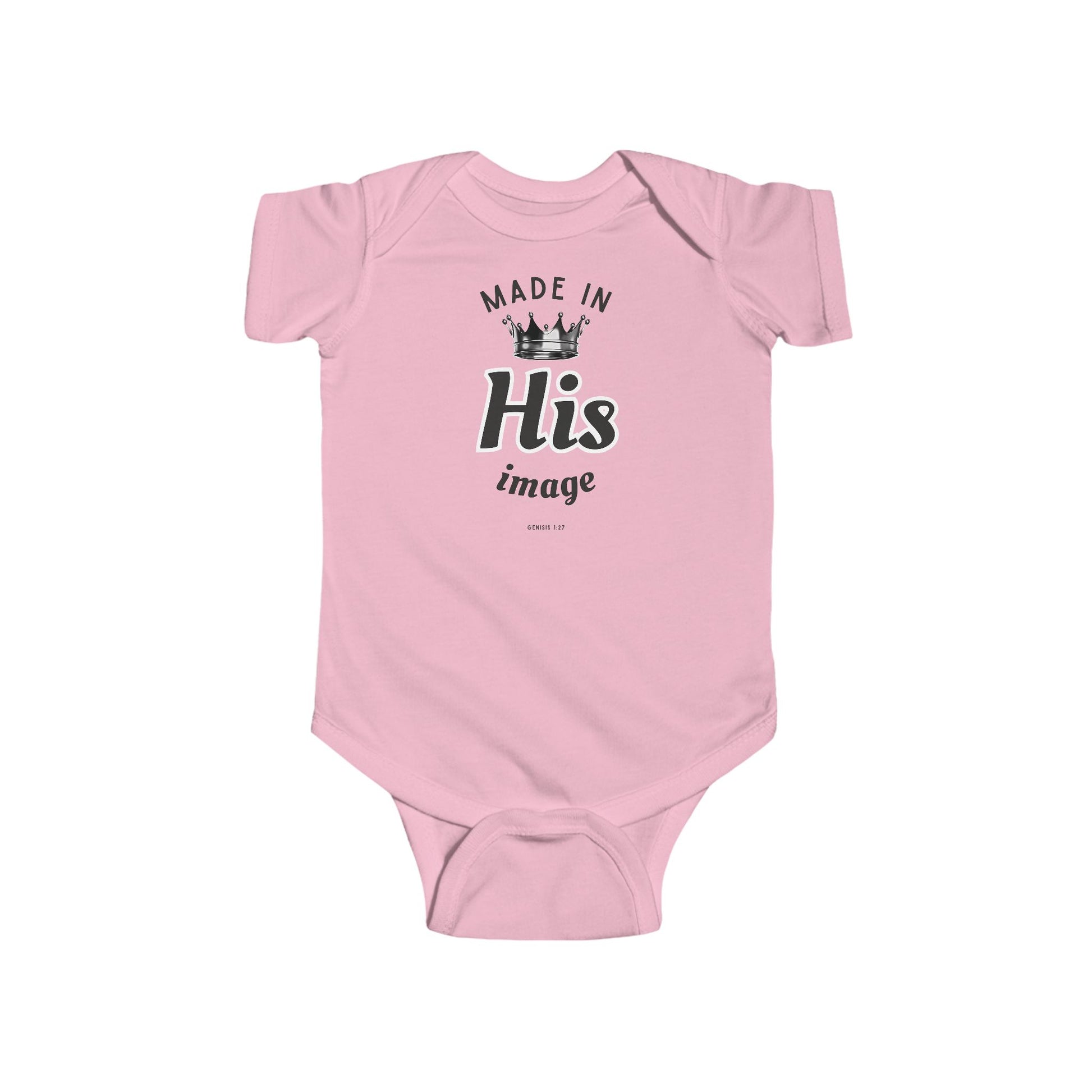 Made in His Image Infant Bodysuit, Baby Shower Gift, Newborn Outfit, Christian Apparel, Toddler Clothing