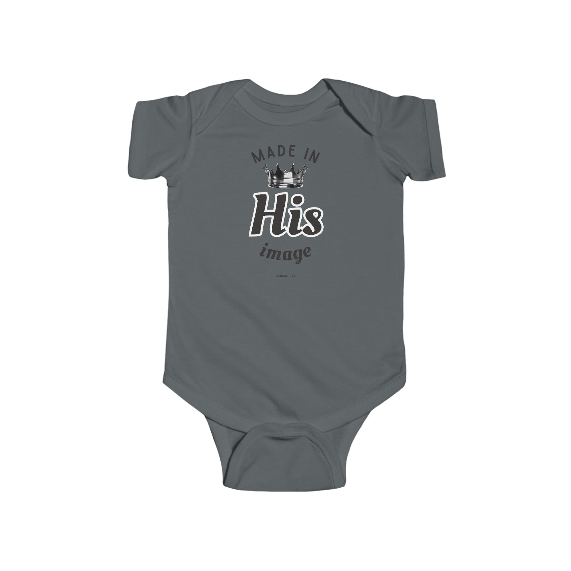 Made in His Image Infant Bodysuit, Baby Shower Gift, Newborn Outfit, Christian Apparel, Toddler Clothing