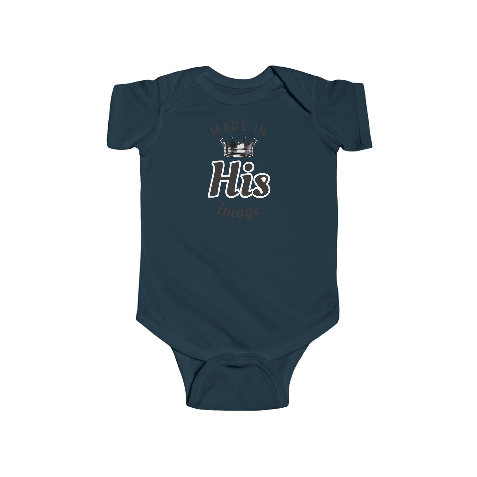 Made in His Image Infant Bodysuit, Baby Shower Gift, Newborn Outfit, Christian Apparel, Toddler Clothing