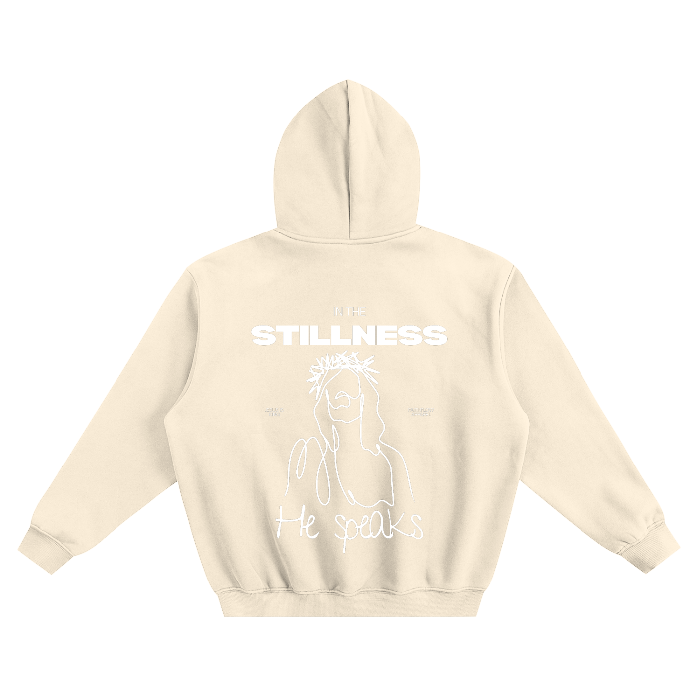 In the Stillness | FaithFlow Apparel | Fleeced Boxy Hoodie