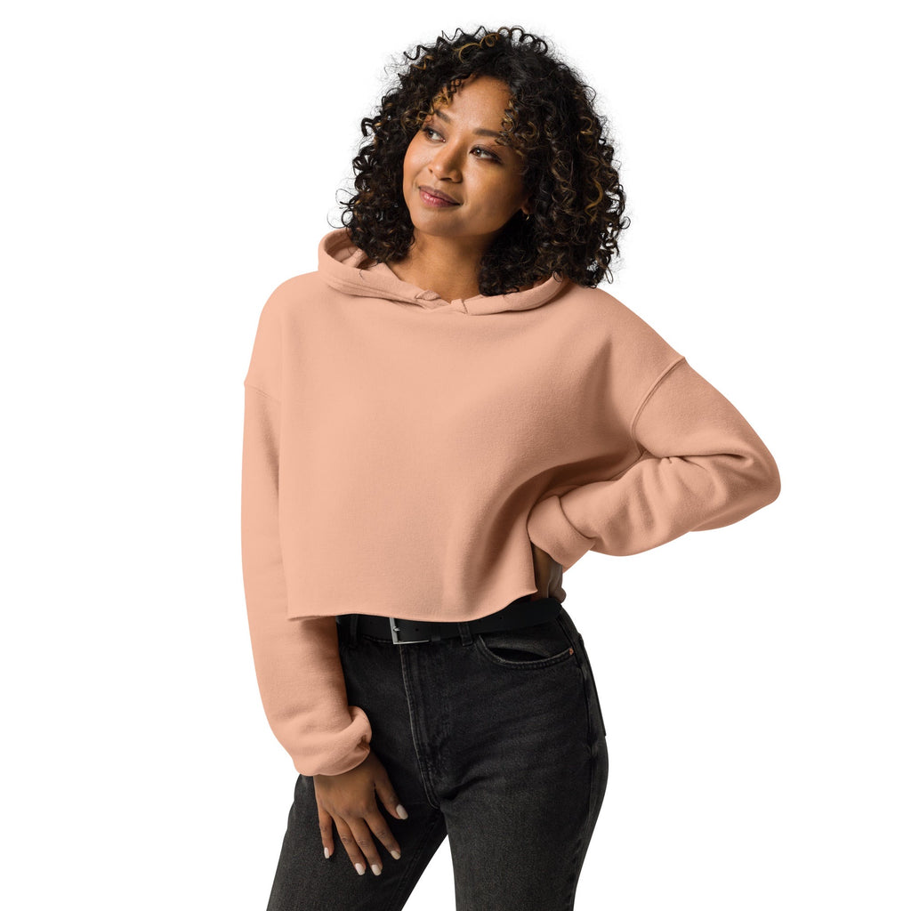 God is within her | FaithFlow Apparel | Women's Cropped Hoodie | Bella + Canvas 7502
